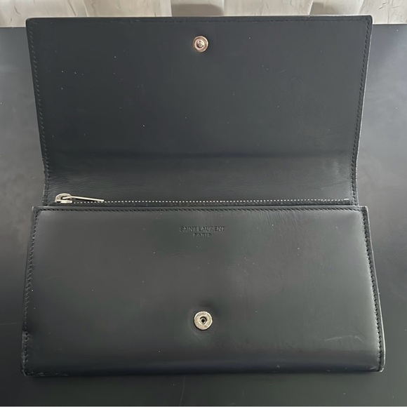 YSL Authentic Saint Laurent Studded Long Wallet - Picture 16 of 16